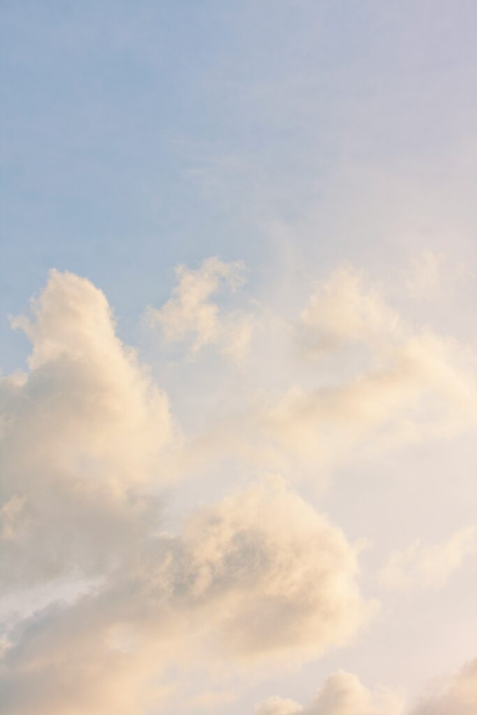 Overcast sky with thick, scattered clouds