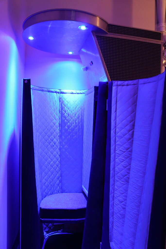 Cryotherapy chamber at Sun Tanner Spa